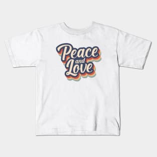 Peace and Love Kids T-Shirt